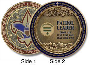 Patrol Leader Coin Front and Back