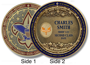 Second Class Scout Coin Scouting America