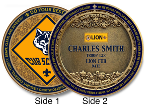 Lion Cub Coin Design Scouting America