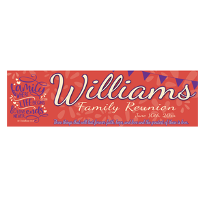 Family Reunion Custom Vinyl Banner SP8764- Where Life Begins Family Reunion Custom Vinyl Banner SP8764- Where Life Begins