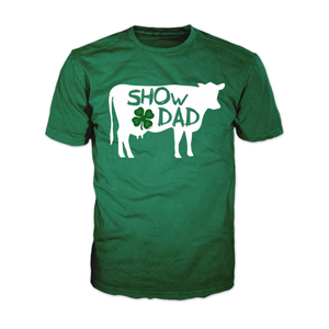 4-H Dad Graphic Tee - Cow Show Dad - Green 4-H Dad Graphic Tee - Cow Show Dad - Green