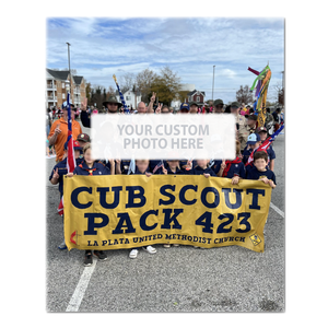 Personalized Canvas Print - Custom Cub Scout Pack Event Group Photo | No Text Customization Personalized Canvas Print - Custom Cub Scout Pack Event Group Photo | No Text Customization