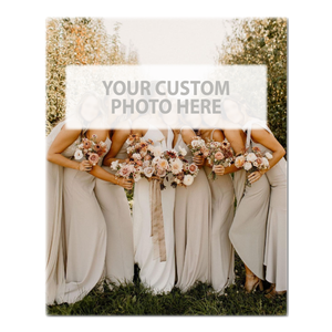 Personalized Canvas Print - Custom Wedding Group Photo Text Option 2 | No Text Customization Personalized Canvas Print - Custom Wedding Group Photo Text Option 2 | No Text Customization