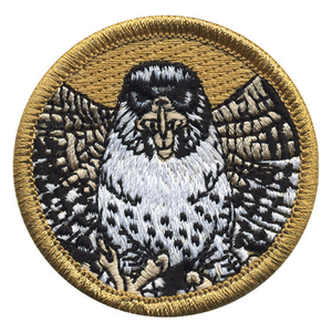 Premium Falcon Scout Patrol Patch - embroidered 2 inch round Premium Falcon Scout Patrol Patch - embroidered 2 inch round