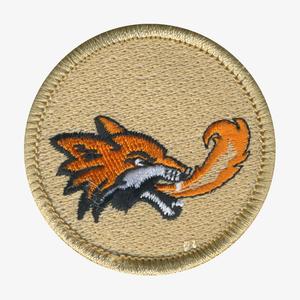 Fire Breathing Foxes Patrol Patch - embroidered 2 in round