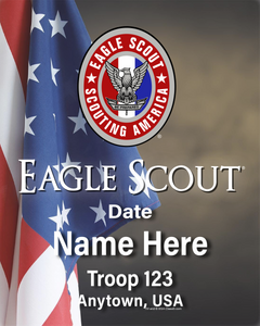 Canvas Print - Custom Scouting America Scout Earning Eagle Scout