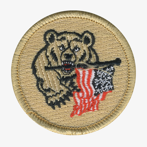 American Grizzly Patrol Patch - embroidered 2 in round