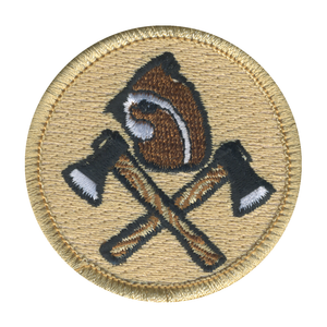 Bobwhite and Axes Patrol Patch - embroidered 2 in round