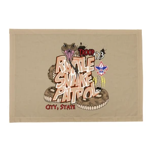 Troop Patrol Flag with Rattlesnake Patrol and Scouting America logo