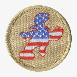 Lobstermen American Flag Patrol Patch - embroidered 2 in round