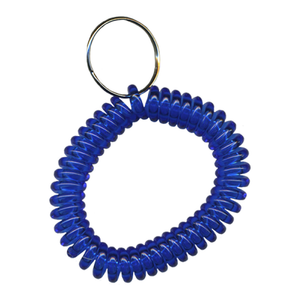 Translucent Blue Wrist Coil with Steel Key