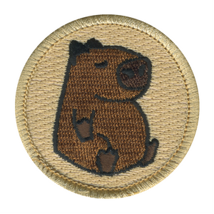 Cute Capybara Patrol Patch - embroidered 2 in round