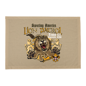 BSA Emblem Troop Patrol Flag with Lion Patrol Flag BSA Emblem Troop Patrol Flag with Lion Patrol Flag