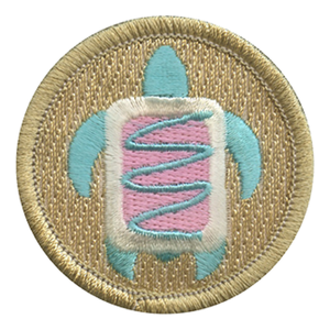 Toaster Pastry Turtle Scout Patrol Patch - embroidered 2 inch round by ClassB Toaster Pastry Turtle Scout Patrol Patch - embroidered 2 inch round by ClassB