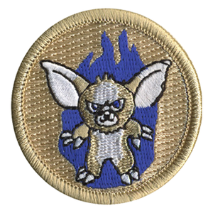 Blue Flame Monster Scout Patrol Patch - embroidered 2 inch round by ClassB