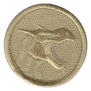 Ghost Dragon Scout Patrol Patch - embroidered 2 inch round by ClassB