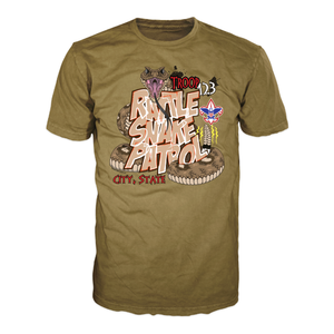 BSA Troop Patrol Shirt with Rattlesnake Patrol Design