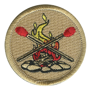 Fire Starter Scout Patrol Patch - embroidered 2 inch round by ClassB Fire Starter Scout Patrol Patch - embroidered 2 inch round by ClassB