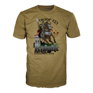 BSA Troop Patrol Shirt with Knight on Horse Patrol