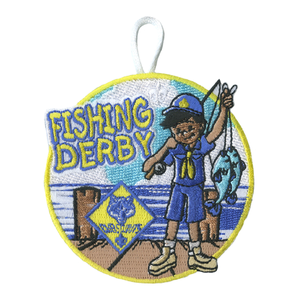 Cub Scout Pack Fishing Derby Patch with Cub Scout Logo Patch by ClassB