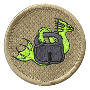 Lock Ness Monster Scout Patrol Patch - embroidered 2 inch round by ClassB Lock Ness Monster Scout Patrol Patch - embroidered 2 inch round by ClassB