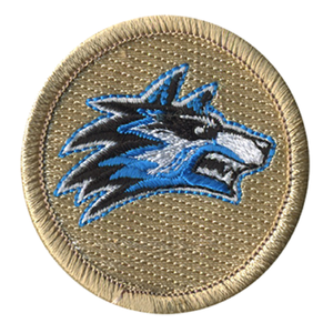 Ice Wolf Scout Patrol Patch - embroidered 2 inch round by ClassB Ice Wolf Scout Patrol Patch - embroidered 2 inch round by ClassB
