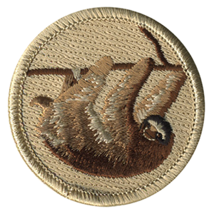 Sloth Scout Patrol Patch - embroidered 2 inch round by ClassB