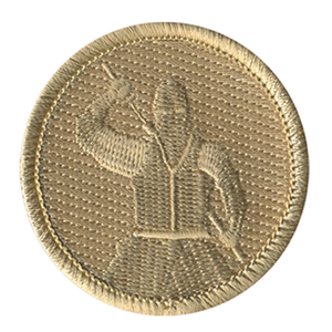 Ghost Ninja Scout Patrol Patch - embroidered 2 inch round by ClassB