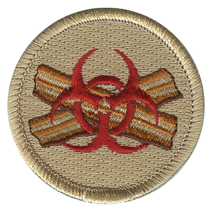 Biohazard Bacon Scout Patrol Patch - embroidered 2 inch round by ClassB