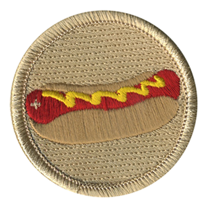 Hot Dog Scout Patrol Patch - embroidered 2 inch round by ClassB