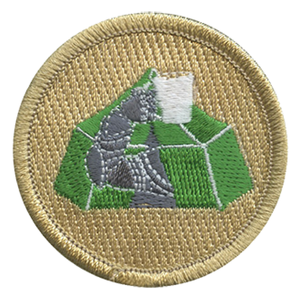Caffeinated Curmudgeon Scout Patrol Patch - embroidered 2 inch round by ClassB