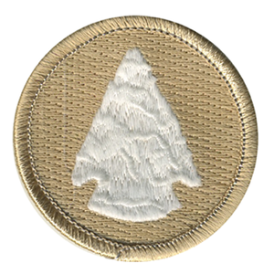Glow Arrowhead Scout Patrol Patch - embroidered 2 inch round by ClassB
