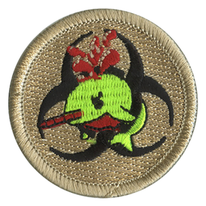 Toxic Narwhal Scout Patrol Patch - embroidered 2 inch round by ClassB Toxic Narwhal Scout Patrol Patch - embroidered 2 inch round by ClassB