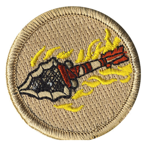 Flaming Arrow Scout Patrol Patch - embroidered 2 inch round by ClassB