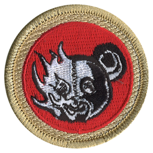 Nightmare Teddy Bear Scout Patrol Patch - embroidered 2 inch round by ClassB Nightmare Teddy Bear Scout Patrol Patch - embroidered 2 inch round by ClassB