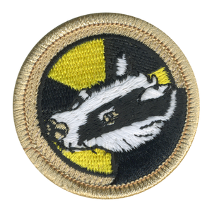 Radioactive Badger Scout Patrol Patch - embroidered 2 inch round by ClassB