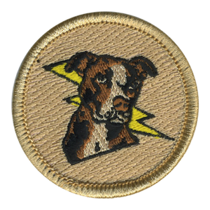 Thunder Dog Scout Patrol Patch - embroidered 2 inch round by ClassB Thunder Dog Scout Patrol Patch - embroidered 2 inch round by ClassB