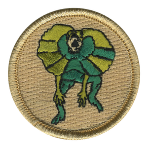 Frilled Lizard Scout Patrol Patch - embroidered 2 inch round by ClassB