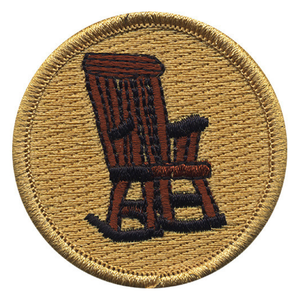 Rocking Chair Scout Patrol Patch - embroidered 2 inch round Rocking Chair Scout Patrol Patch - embroidered 2 inch round