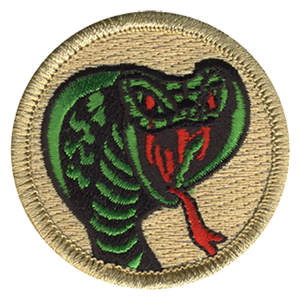 Red Eyed Cobra Scout Patrol Patch - embroidered 2 inch round by ClassB