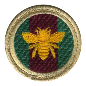 Golden Honey Bee Scout Patrol Patch - embroidered 2 inch round by ClassB Golden Honey Bee Scout Patrol Patch - embroidered 2 inch round by ClassB