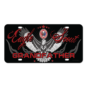 Eagle Scout Grandfather License Plate with Eagle Scout Logo by ClassB Eagle Scout Grandfather License Plate with Eagle Scout Logo by ClassB