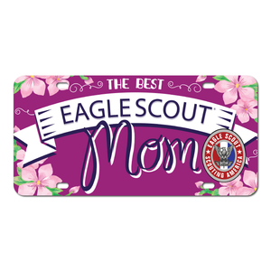 Eagle Scout Mom License Plate with Eagle Scout Logo by ClassB