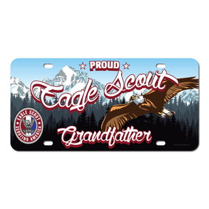 Scouts BSA Eagle Scout Grandfather License Plate with Eagle Scout Logo by ClassB Scouts BSA Eagle Scout Grandfather License Plate with Eagle Scout Logo by ClassB