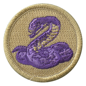 Purple Snake Scout Patrol Patch - embroidered 2 inch round by ClassB Purple Snake Scout Patrol Patch - embroidered 2 inch round by ClassB