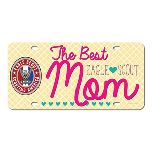 Scouts BSA Eagle Scout Mom License Plate with Eagle Scout Logo by ClassB Scouts BSA Eagle Scout Mom License Plate with Eagle Scout Logo by ClassB