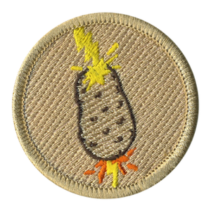 Lightning Potato Scout Patrol Patch - embroidered 2 inch round by ClassB Lightning Potato Scout Patrol Patch - embroidered 2 inch round by ClassB