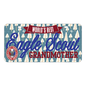 Eagle Scout License Plate - Eagle Scout World's Best Grandmother by ClassB Eagle Scout License Plate - Eagle Scout World's Best Grandmother by ClassB