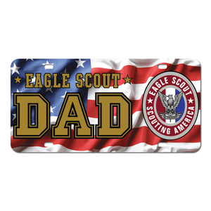 Eagle Scout Dad License Plate with Eagle Scout Logo by ClassB Eagle Scout Dad License Plate with Eagle Scout Logo by ClassB