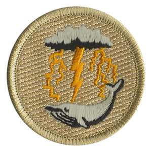 Thunder Whale Scout Patrol Patch - embroidered 2 inch round by ClassB Thunder Whale Scout Patrol Patch - embroidered 2 inch round by ClassB